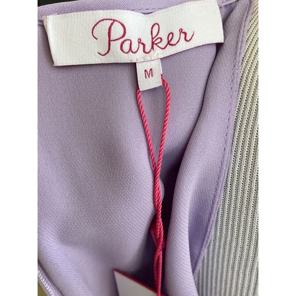 Parker 'Sally' Purple Silk Wrap Waist High Neck Cami NWT - Picture 9 of 9